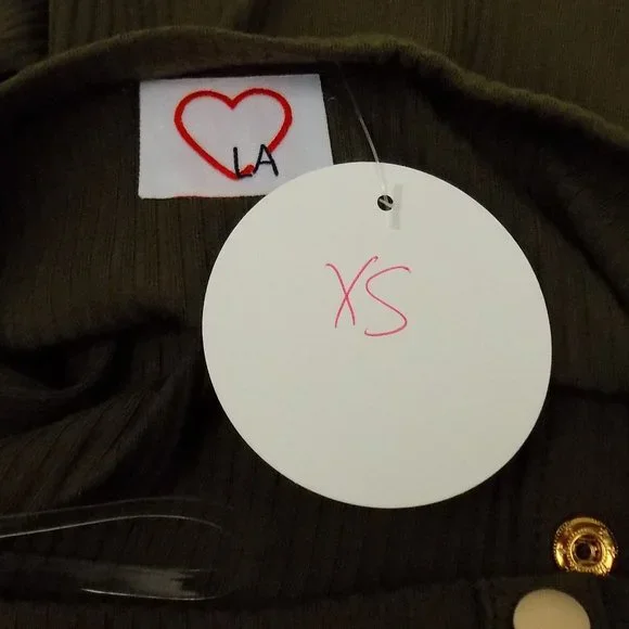 LoveLA Sara Tube Top Halter Dress Olive Green - Picture 5 of 8